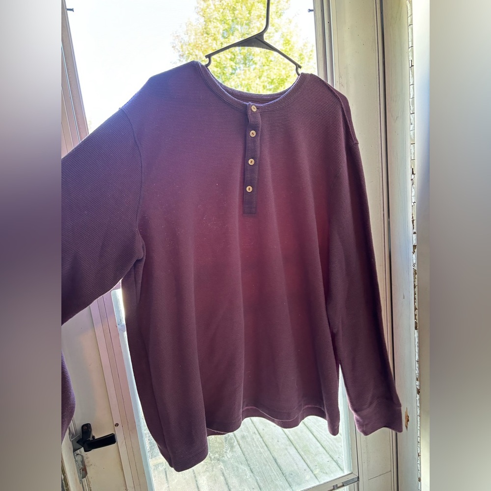 Size XXXL womens Goodfellow & Co Purple Henley Sweater